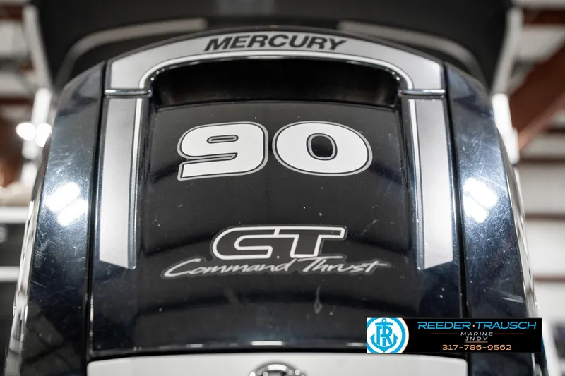 Slide: The Image of Mercury 90 CT Command Thrust engine on 2018 Bennington 20 SLMX boat. - 48