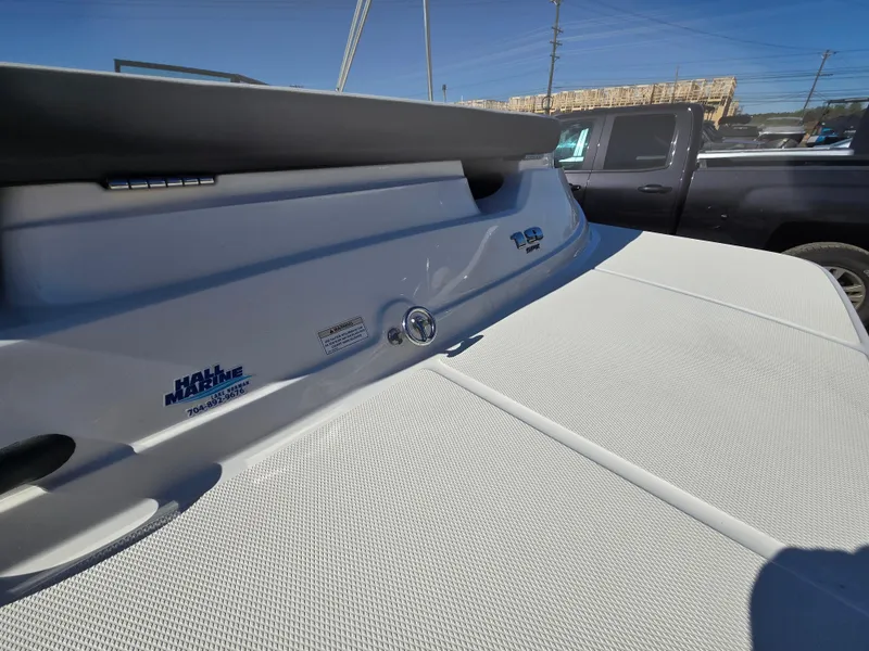 Slide: The Image of 2015 Sea Ray SPX 190 boat deck, featuring sleek design and modern details. - 9
