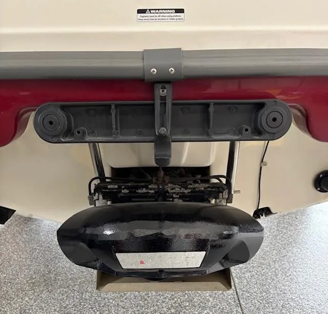 Slide: The Image of Rear view of a 2002 Sea-Doo Sport Boats 180 Challenger, showcasing the jet propulsion system. - 3