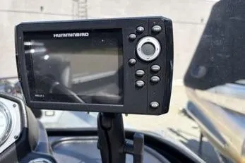 Slide: The Image of Fishfinder on 2023 Smoker Craft Excursion 176 DC boat dashboard. - 4