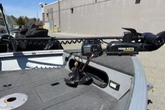 Slide: The Image of 2023 Smoker Craft Excursion 176 DC boat with Minn Kota trolling motor. - 6
