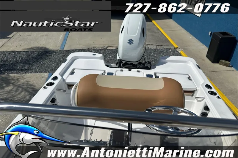 Slide: The Image of 2025 NauticStar 194 Bay boat with Suzuki engine at Antonietti Marine. - 15