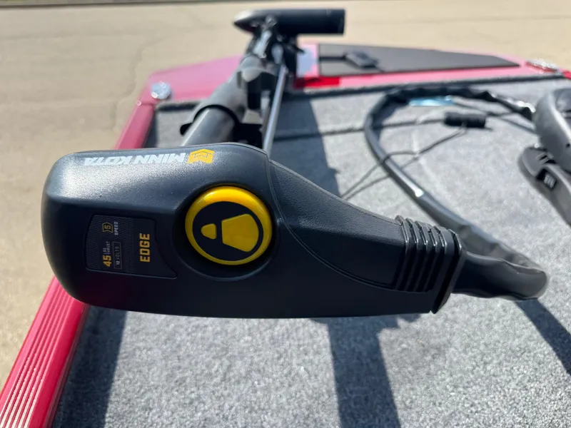 Slide: The Image of Trolling motor on 2025 Tracker Bass Tracker Classic XL boat, featuring Minn Kota Edge. - 6