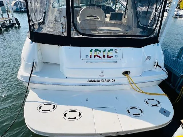 Slide: The Image of 2003 Sea Ray 380 Sundancer docked at Catawba Island, Ohio. - 1