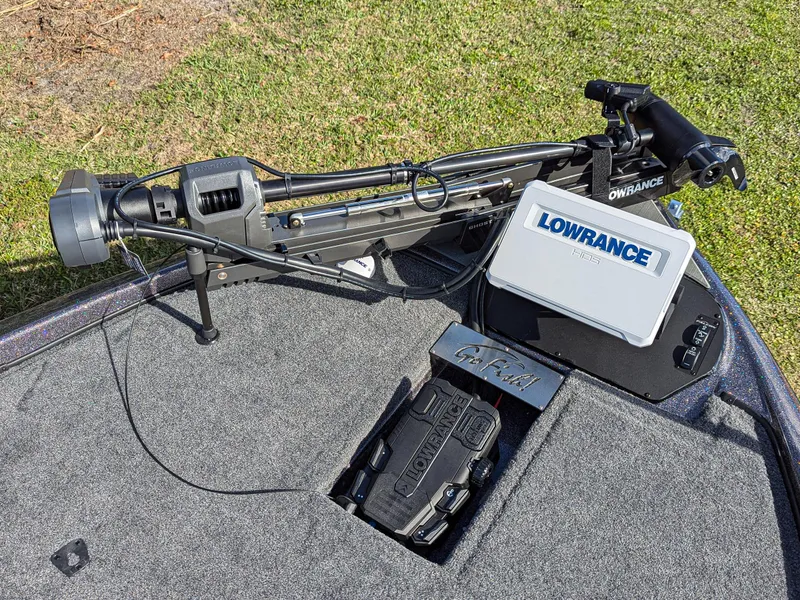 Slide: The Image of Falcon F20 PREDATOR 2025 boat with Lowrance equipment on deck. - 11