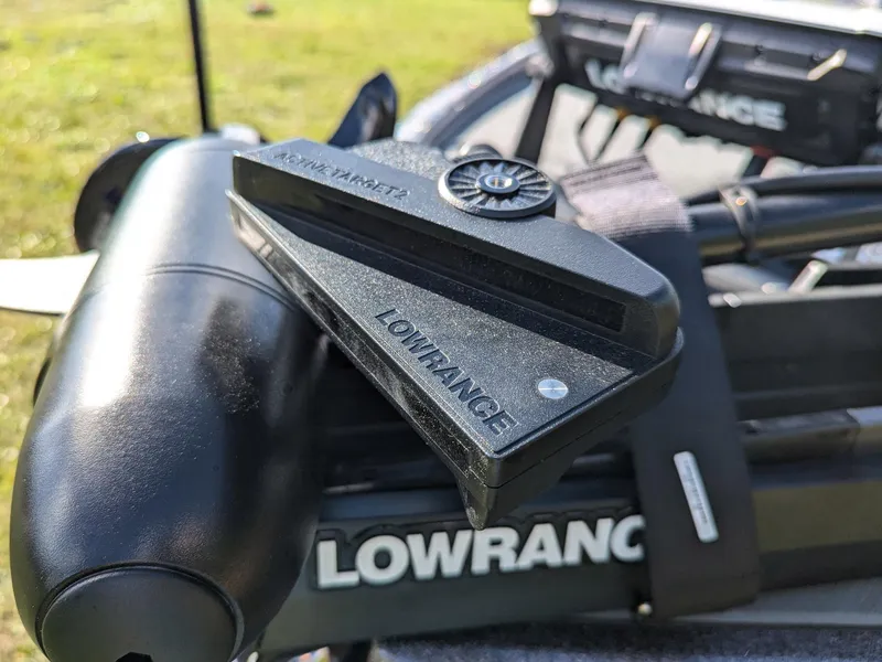 Slide: The Image of Lowrance equipment on Falcon F20 PREDATOR 2025 boat, featuring advanced navigation technology. - 16