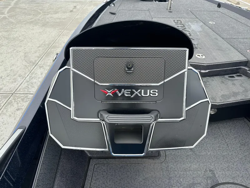 Slide: The Image of 2025 Vexus VXS21 boat dashboard with sleek design and modern features. - 13