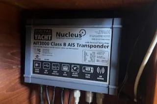 Slide: The Image of Engine room of 1987 Catalina Morgan 41 Classic yacht. - 29