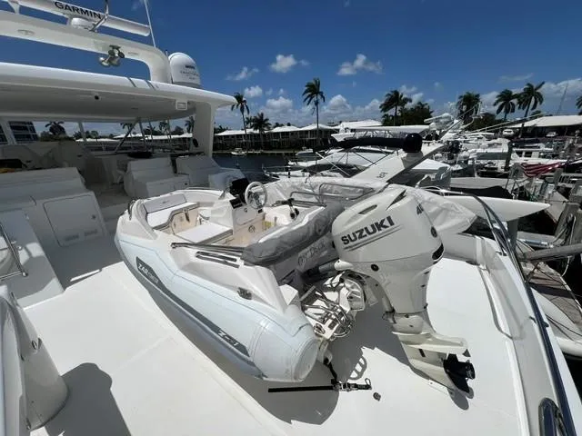 Slide: The Image of Zar Formenti ZF-1 boat with Suzuki engine docked at marina, 2020 model. - 13