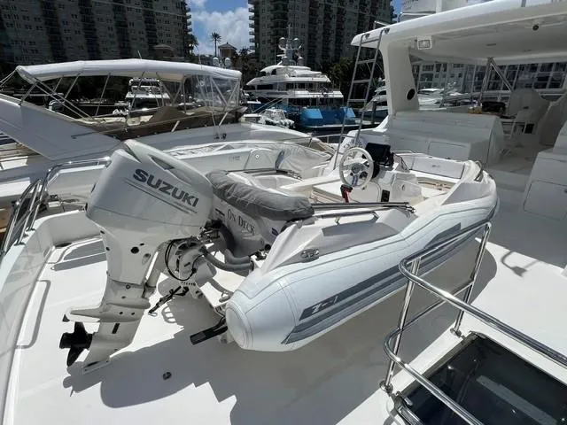 Slide: The Image of 2020 Zar Formenti ZF-1 boat with Suzuki outboard motor docked at marina. - 6