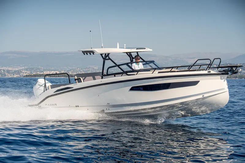The Image of 2026 Navan S30 boat cruising on open water, showcasing sleek design and performance. - 0