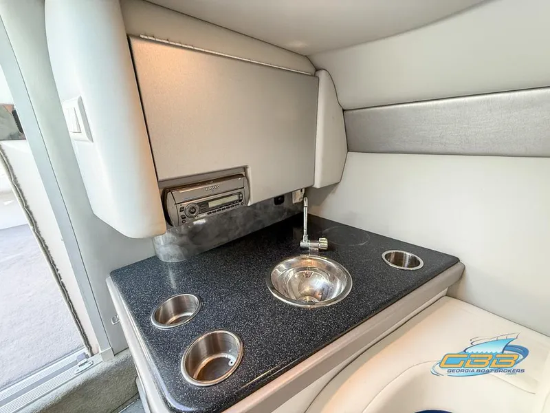 Slide: The Image of 2008 Formula 292 FASTech interior with sink and cup holders. - 25