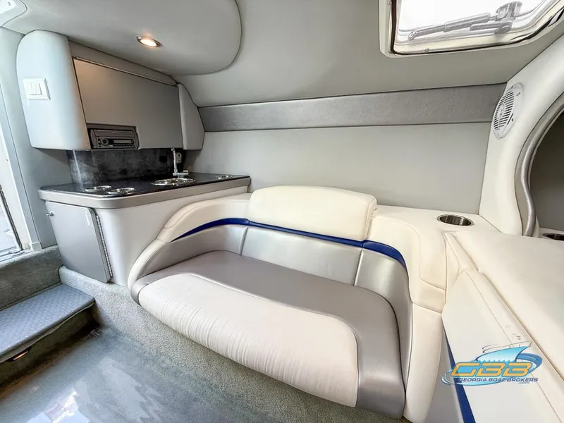 Slide: The Image of 2008 Formula 292 FASTech cabin interior with seating and kitchenette. - 26