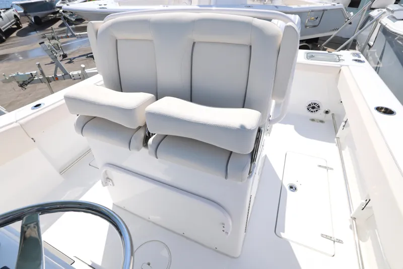 Slide: The Image of Open storage compartment on 2026 Sea Hunt Gamefish 27 Coffin Box boat. - 17