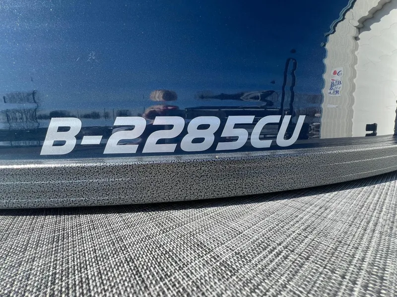 Slide: The Image of 2019 Misty Harbor 2285 Biscayne Bay CU boat model number on hull. - 5