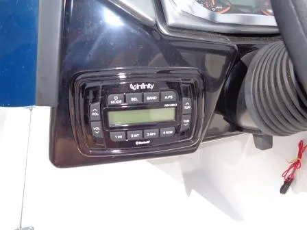 Slide: The Image of Infinity audio system on 2016 Scarab 165G dashboard. - 7