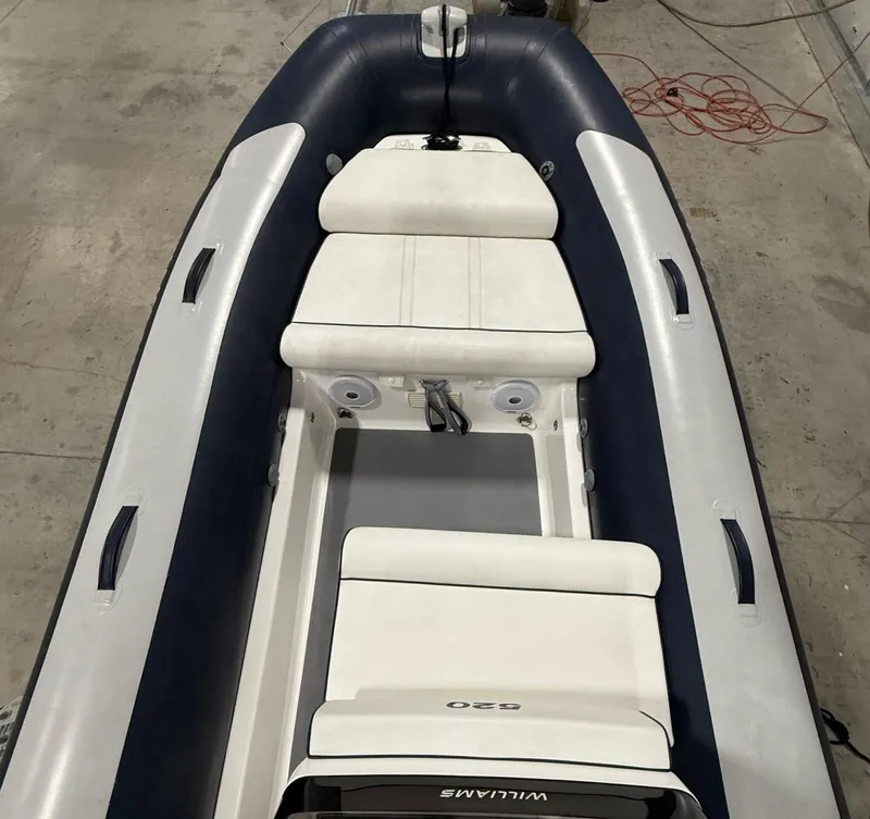 Slide: The Image of 2017 Williams Jet Tenders Sportjet 520, top view of seating and interior. - 10