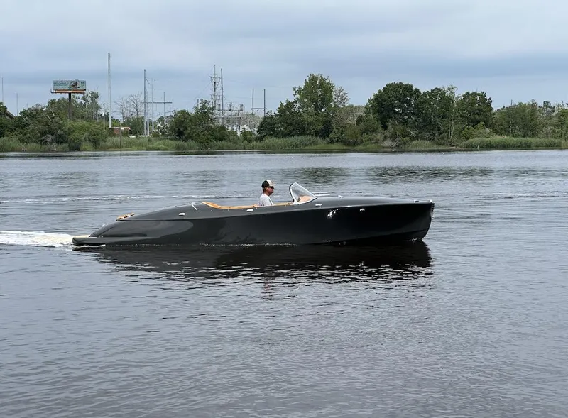 Slide: The Image of 2019 Seven Seas Yachts Hermes Speedster cruising on a calm river. - 3