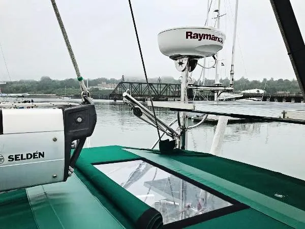 Slide: The Image of Radar and Dinghy Engine Lift - 25