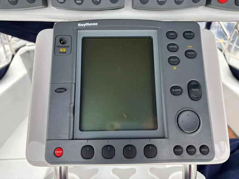 Slide: The Image of Raytheon marine navigation system on 2002 Catalina 36MKII sailboat. - 32