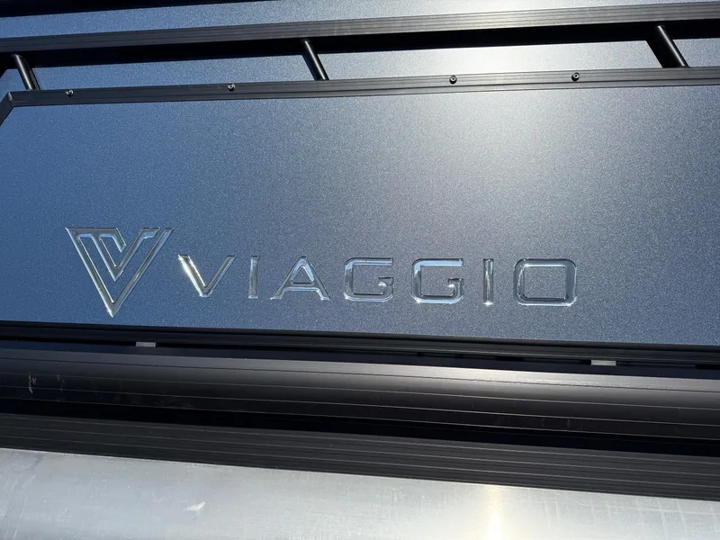 Slide: The Image of 2025 Viaggio V22U logo on metallic surface, showcasing sleek design. - 3