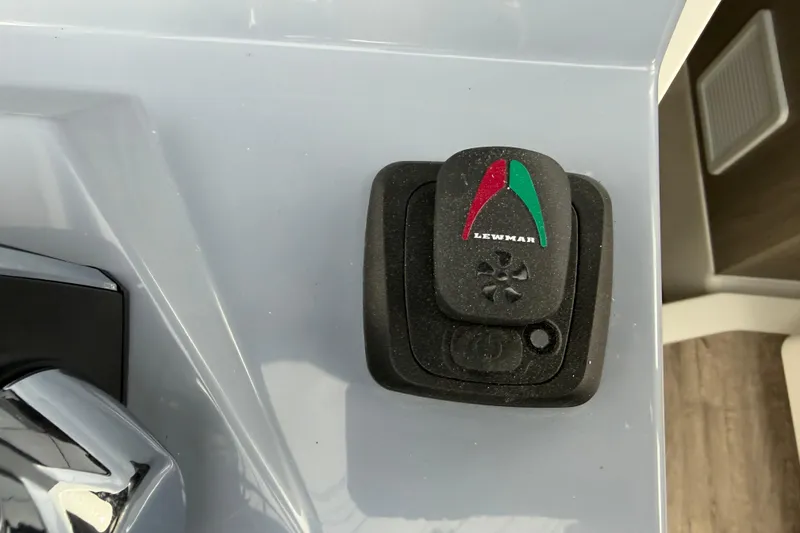 Slide: The Image of Lewmar control panel on Navan C30, 2026 model, featuring sleek design. - 17