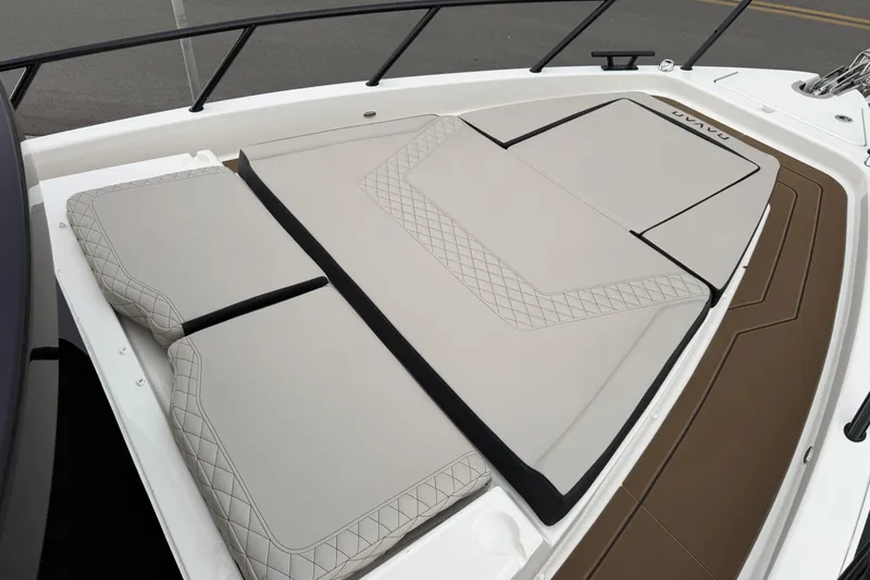 Slide: The Image of 2026 Navan C30 boat deck with cushioned seating and elegant design. - 37