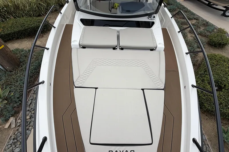 Slide: The Image of 2026 Navan C30 boat deck with cushioned seating and sleek design. - 38