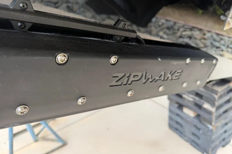 Slide: The Image of Close-up of Zipwake trim system on 2026 Navan C30 boat. - 47