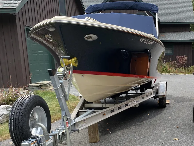 Slide: The Image of 2017 Rossiter 20 Coastal Cruiser on trailer, parked in driveway. - 15