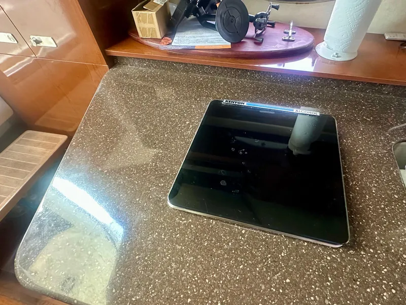 Slide: The Image of Luxurious interior of 2012 Sea Ray 310 Sundancer with sleek countertop and modern appliances. - 42