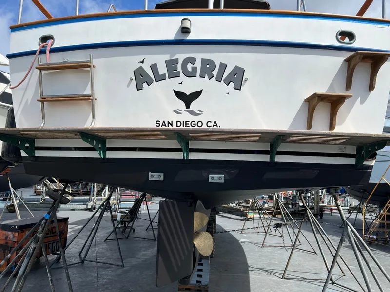 Slide: The Image of 1984 DeFever 41 Trawler "Alegria" in dry dock, San Diego, CA. - 22