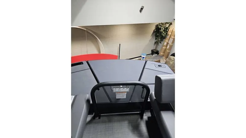 Slide: The Image of 2025 Manitou 20 CRUISE MAX deck interior with 150hp Rotax Stealth Motor. - 16