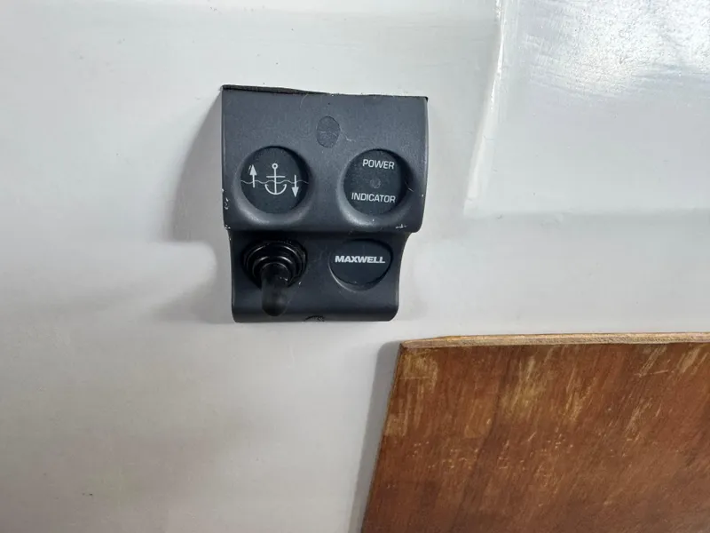 Slide: The Image of Maxwell power indicator switch on 1974 Roberts 30' boat interior. - 9