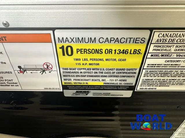 Slide: The Image of Princecraft Vectra 21 RL Lounge Swingback & Mercury 4-Stroke E 2025 - 16