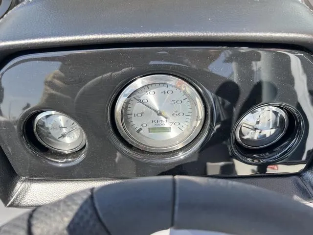 Slide: The Image of Dashboard of 2025 Bennington 22 SSR PTG with speedometer and gauges. - 25