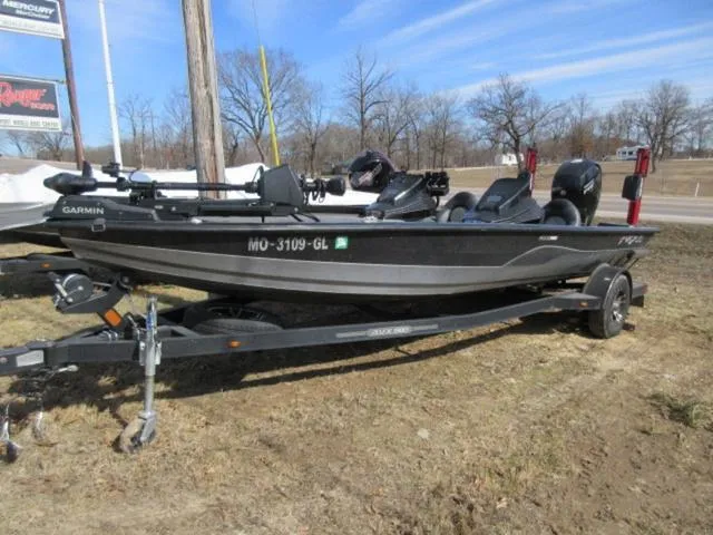 Slide: The Image of 2020 Vexus AVX1980 boat with Mercury 150 Pro XS engine on trailer. - 13