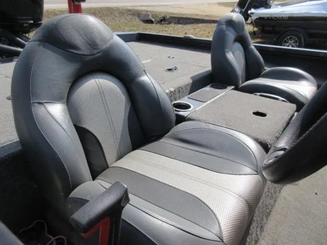 Slide: The Image of 2020 Vexus AVX1980 boat interior with leather seats and console. - 17