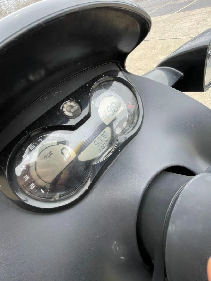 Slide: The Image of 2007 Sea-Doo GTI™ SE 155 dashboard displaying speedometer and fuel gauge. - 6