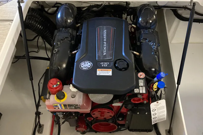 Slide: The Image of Volvo Penta 430 V8 engine in 2025 Cobalt R6 boat, detailed view. - 5