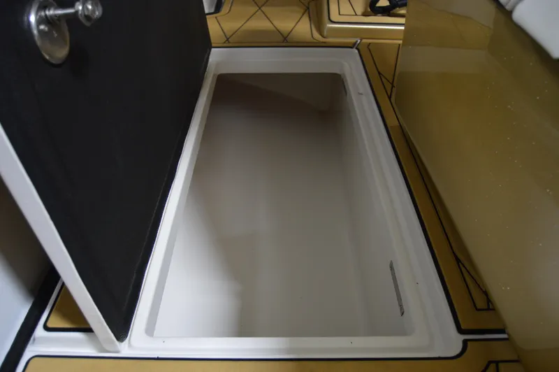 Slide: The Image of 2017 Statement 380 Open storage compartment with open hatch, showcasing interior space. - 36