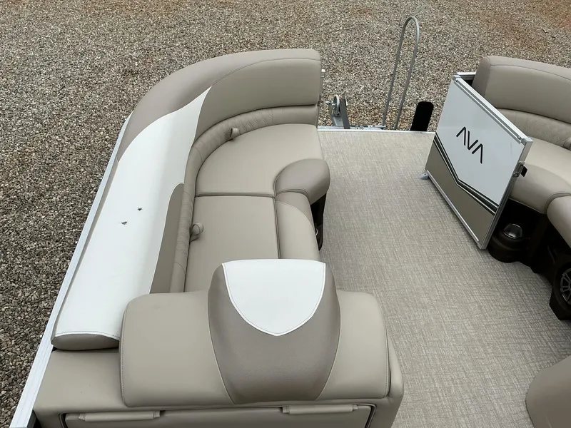 Slide: The Image of 2025 Avalon LSZ 23 Rear Lounger with beige seating and stylish design. - 10