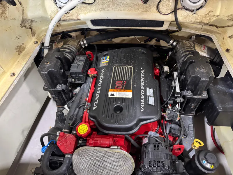 Slide: The Image of Engine compartment of a 2008 Four Winns SL 262 with Volvo Penta engine. - 15