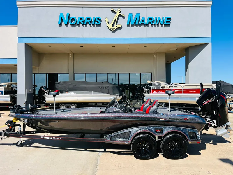 Slide: The Image of 2025 Ranger Z521R Cup-Equipped boat displayed at Norris Marine dealership. - 1