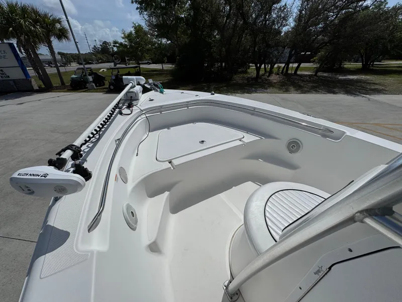 Slide: The Image of 2011 Sea Fox 236 Center Console boat with spacious seating and modern design. - 27