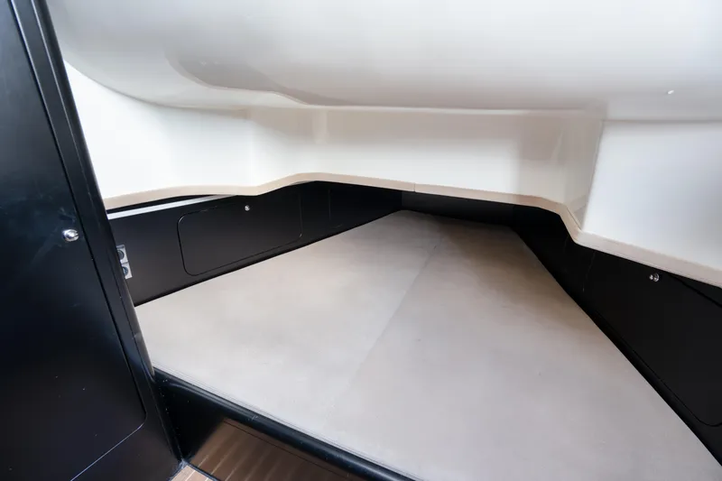 Slide: The Image of Interior cabin of 2023 Skipper-BSK 42NC boat, featuring spacious sleeping area. - 7