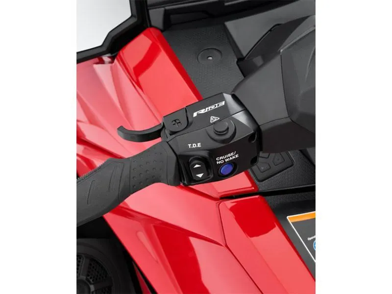 Slide: The Image of 2024 Yamaha Boats VX Limited handlebar controls, featuring cruise and no-wake mode buttons. - 6