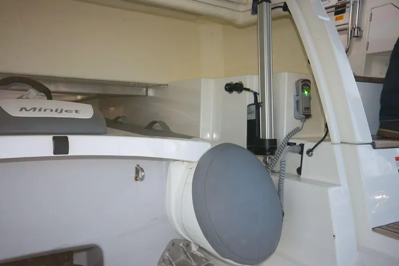 Slide: The Image of 2024 Prestige 520S yacht interior with Minijet, showcasing modern design and equipment. - 4