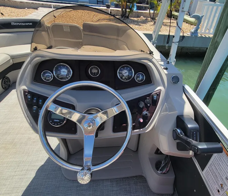 Slide: The Image of 2021 Berkshire 24' Tritoon - Salt Water Edition - 12