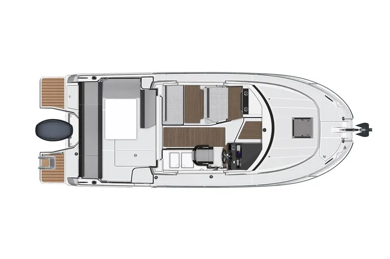 Slide: The Image of Top view of 2025 Jeanneau NC 795 Series 2 boat layout. - 50